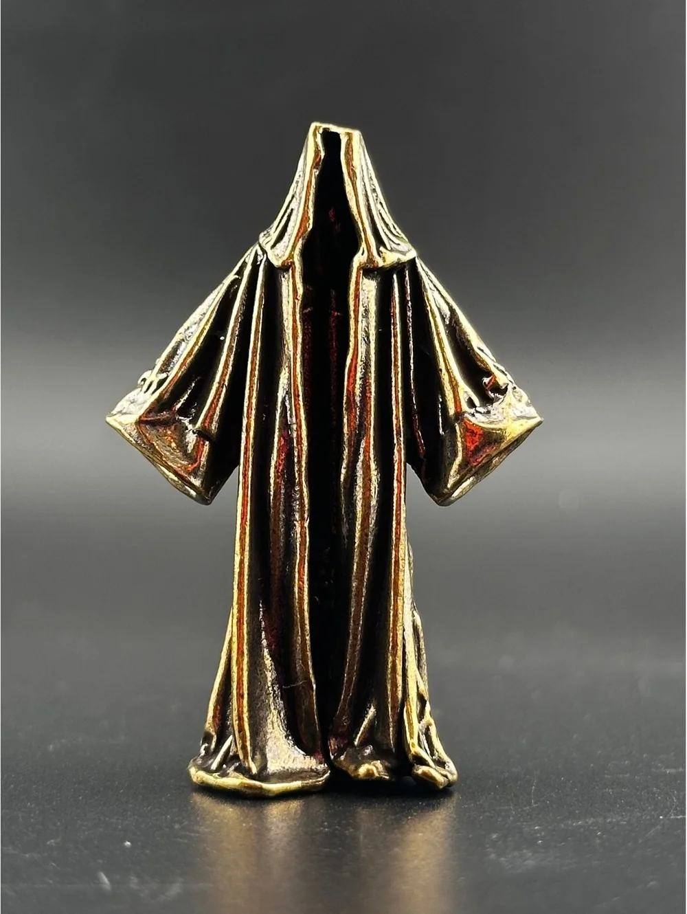Brass Faceless Hooded Cloak Figurine Sculpture Halloween